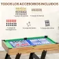 Mesa Multijuegos Plegable 13 en 1 con Futbolines para Niños Billar Ping-pong Hockey Ajedrez Damas y Backgammon