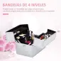 Maletín Maquillaje 36'5x24x29cm 3 Niveles Maleta Neceser Cosmetica Profesional Maletín Maquillaje 36'5x24x29cm 3 Niveles Maleta Neceser Cosmetica Profesional