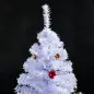 Árbol de Navidad Artificial 150 cm con 680 Ramas de PVC 48 Decoraciones Incluidas Ø85x150 Blanco