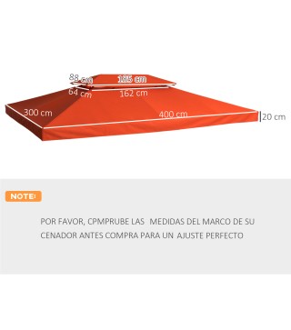 Techo de Repuesto para Cenador