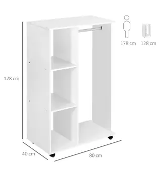 Armario Abierto con Rueda