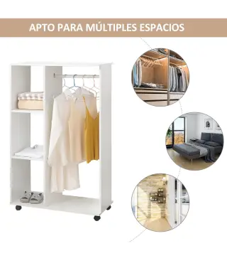 Armario Abierto con Rueda