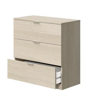 Cómoda LOW COST 3 Cajones Roble