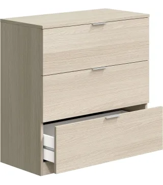 Cómoda LOW COST 3 Cajones Roble Canadian