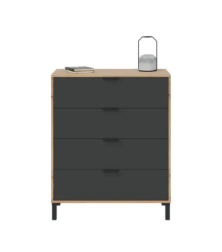ENZO Cómoda 4c R.Nodi/Gris Antracita