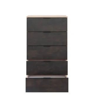 Cómoda HAYA 5 Cajones ROBLE CANADIAN/OXIDO