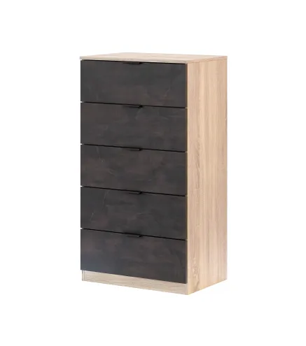 HAYA Cómoda 5c R.Canadian/Oxido | Muebles kit