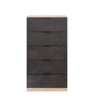 HAYA Cómoda 5c R.Canadian/Oxido | Muebles kit