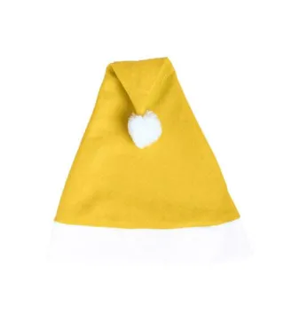GORRO PAPA NOEL AMARILLO