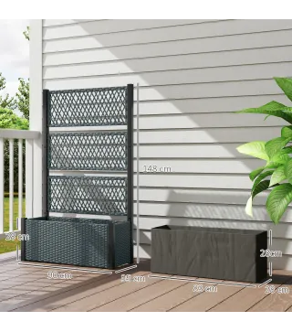 Jardinera con Enrejado