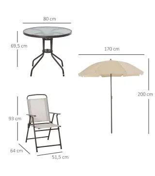 Conjunto de Muebles para Jardín