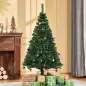 Árbol de Navidad Artificial 150 cm con 420 Ramas Adornos Piñas Decoración Navideña para Interiores Verde