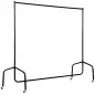Burro para Ropa con Ruedas Perchero Burro para Ropa Metálico para Entrada Pasillo Dormitorio 150x60x170 cm Carga 140 kg Negro Burro para Ropa con Ruedas Perchero Burro para Ropa Metálico para Entrada Pasillo Dormitorio 150x60x170 cm Carga 140 kg Negro