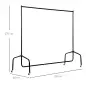 Burro para Ropa con Ruedas Perchero Burro para Ropa Metálico para Entrada Pasillo Dormitorio 150x60x170 cm Carga 140 kg Negro Burro para Ropa con Ruedas Perchero Burro para Ropa Metálico para Entrada Pasillo Dormitorio 150x60x170 cm Carga 140 kg Negro