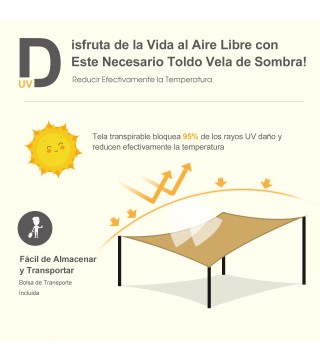 Toldo Vela Rectangular