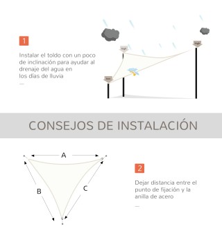 Toldo Vela Triangular