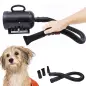 Secador de Pelo para Perros 2800W Secador para Mascotas con Temperatura y Velocidad del Viento Ajustable 3 Boquillas Tubo Flexib