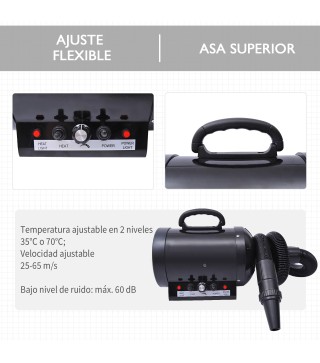 Secador Pelo Potencia para Mascotas