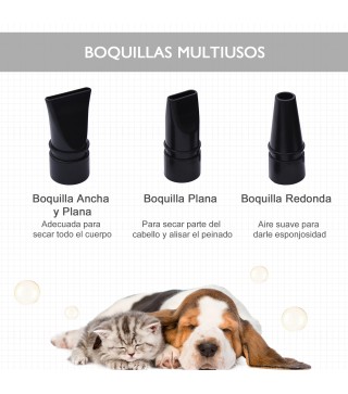 Secador Pelo Potencia para Mascotas