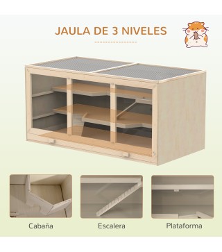 Jaula Madera para Hámster