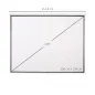 Pantalla de Proyector Manual 120 Pulgadas Formato 4:3/16:9 para Interior y Exterior 244x183 cm Blanco