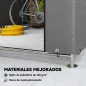 Carpa de Jardín para Bicicletas con Marco de Metal Galvanizado Puerta con Cremallera Impermeable Anti-UV 2,4x2x2 m Gris