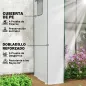 Invernadero de Exterior con Ventanas de Malla y Puerta con Cremallera para Cultivar Plantas Flores 196x77x197 cm Blanco