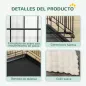 Jaula para Perros Plegable con Cojín Puertas Bandeja Extraíble y Marco de Alambre Metálico 75x48,5x53 cm Negro y Beige