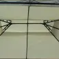 Cenador de Jardín 4x3m Pabellón con Techo Doble Transpirable y 4 Cortinas Laterales Extraíbles Carpa de Acero Anti-UV Gazebo par