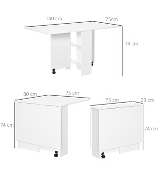 Mesa de Comedor Plegable