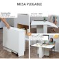 Mesa de Comedor Plegable Mesa de Comedor Plegable