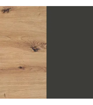 ENZO Cabezal + 2 mesitas (3C) R.Nodi/Gris Antracita | Muebles kit