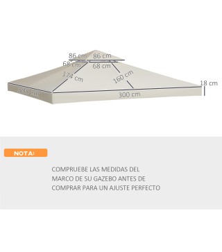 Techo Reemplazo para Carpa