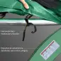 Cubierta de Protección Acolchada para Cama Elástica Borde de Seguridad para Trampolines con Diámetro Ø244 cm Verde