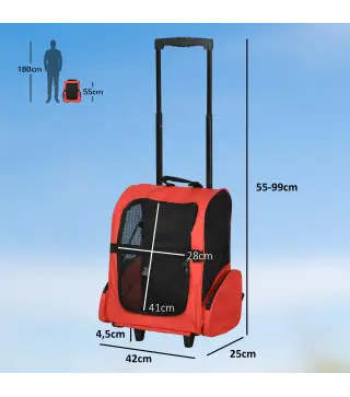 Transportín Carrito para Mascotas