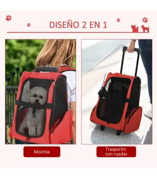 Transportín Carrito para Mascotas