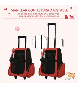 Transportín Carrito para Mascotas