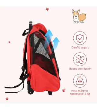 Transportín Carrito para Mascotas