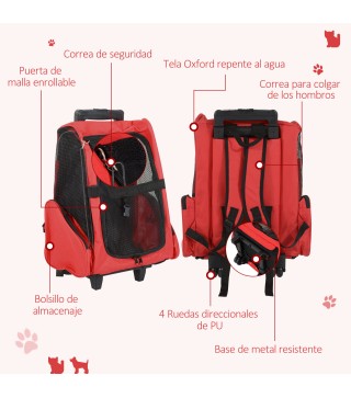 Transportín Carrito para Mascotas