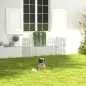 Vallas para Perros Plegables de 8 Piezas 63x91 cm con 1 Puerta y Marco de Acero para Jardín Patio Plata