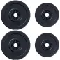 Juego de 4 Discos de Pesas de 2x5 kg y 2x10 kg Juego de Placas de Pesas con Agujero de Ø25 mm para Barra o Mancuernas Entrenamie