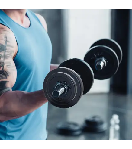 Juego de 4 Discos de Pesas de 2x5 kg y 2x10 kg Juego de Placas de Pesas con Agujero de Ø25 mm para Barra o Mancuernas Entrenamie