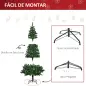 Árbol de Navidad Artificial 180 cm con 624 Ramas Adornos Piñas Decoración Navideña para Interiores Verde