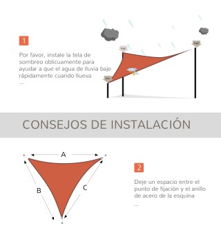 Toldo Vela Triangular
