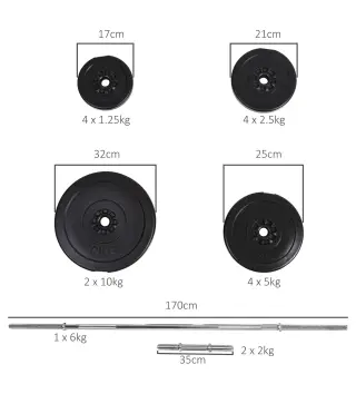 Juego de Pesas con Mancuernas
