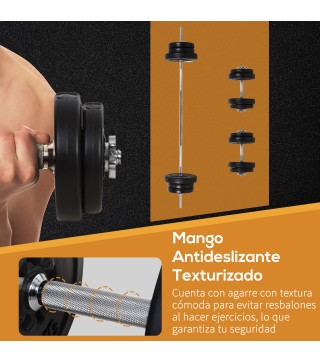 Juego de Pesas con Mancuernas