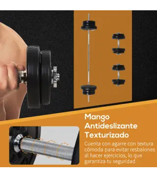 Juego de Pesas con Mancuernas