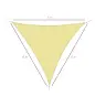 Toldo Vela Triangular 6x6x6 m Vela de Sombra para Jardín Patio Terraza Poliéster Anti UV Color Arena