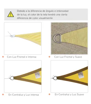 Toldo Vela Triangular
