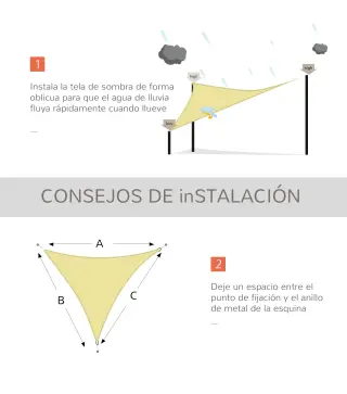 Toldo Vela Triangular